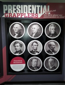 National Wrestling Hall of Fame Presidential Grapplers Display