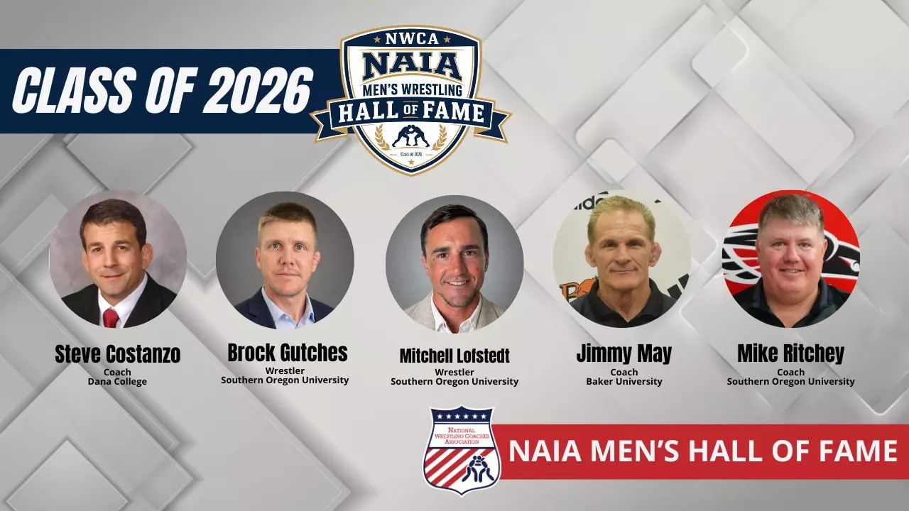 NWCA Announces NAIA Men's Wrestling 2026 Hall of Fame Class