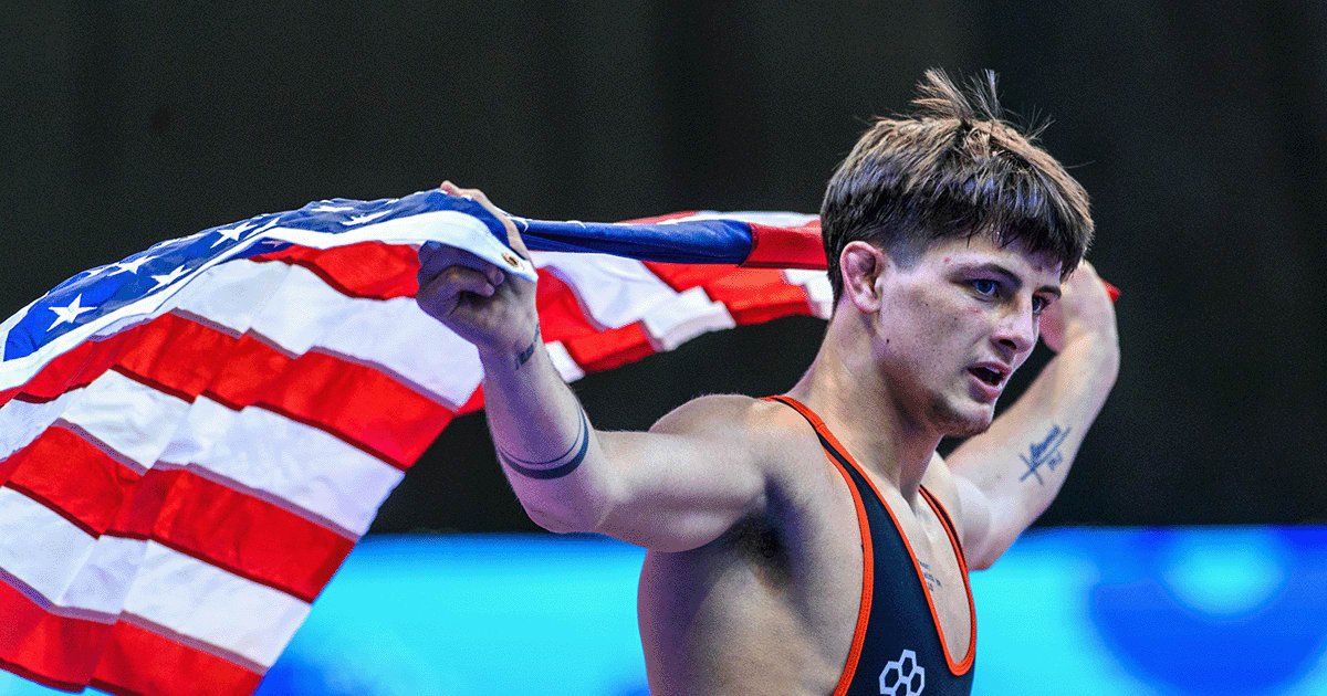 スポーツ選手 wwf2 Forrest Delivers Gold Medal, Men's Freestyle Wins U23 World Team Title